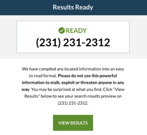 reverse phone number background check